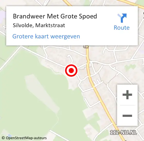 Locatie op kaart van de 112 melding: Brandweer Met Grote Spoed Naar Silvolde, Marktstraat op 26 augustus 2016 11:36