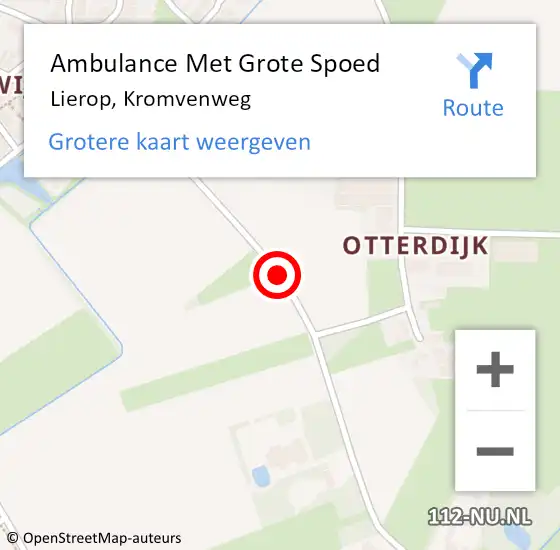 Locatie op kaart van de 112 melding: Ambulance Met Grote Spoed Naar Lierop, Kromvenweg op 27 augustus 2016 01:36