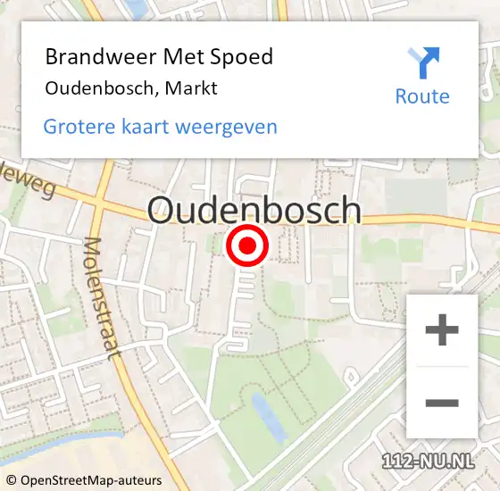 Locatie op kaart van de 112 melding: Brandweer Met Spoed Naar Oudenbosch, Markt op 29 augustus 2016 19:31