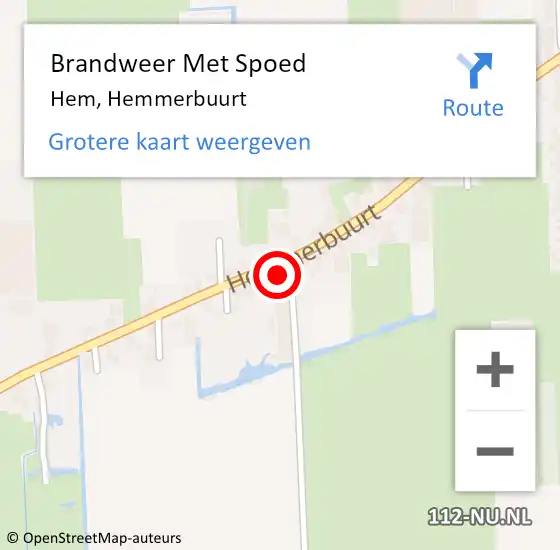 Locatie op kaart van de 112 melding: Brandweer Met Spoed Naar Hem, Hemmerbuurt op 31 augustus 2016 21:15