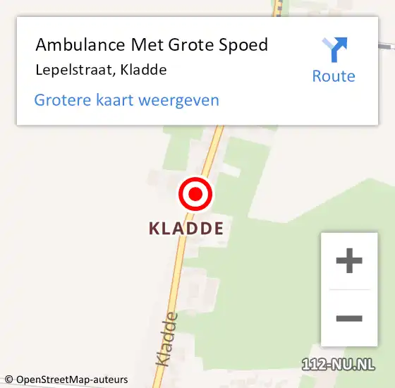 Locatie op kaart van de 112 melding: Ambulance Met Grote Spoed Naar Lepelstraat, Kladde op 9 september 2016 04:23