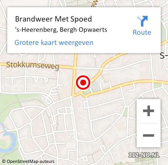 Locatie op kaart van de 112 melding: Brandweer Met Spoed Naar 's-Heerenberg, Bergh Opwaerts op 24 september 2016 17:40