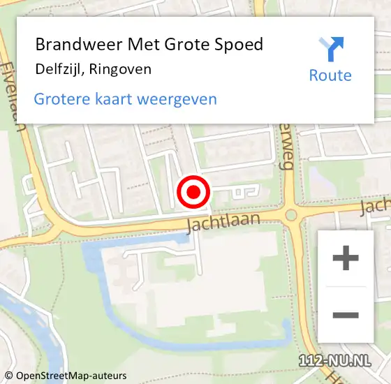 Locatie op kaart van de 112 melding: Brandweer Met Grote Spoed Naar Delfzijl, Ringoven op 28 december 2013 16:14