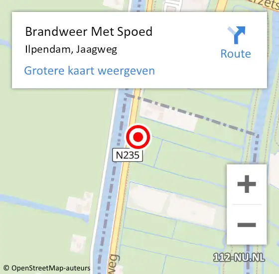 Locatie op kaart van de 112 melding: Brandweer Met Spoed Naar Ilpendam, Jaagweg op 14 oktober 2016 14:52