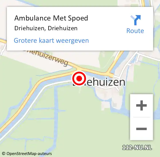 Locatie op kaart van de 112 melding: Ambulance Met Spoed Naar Driehuizen, Driehuizen op 23 oktober 2016 19:02
