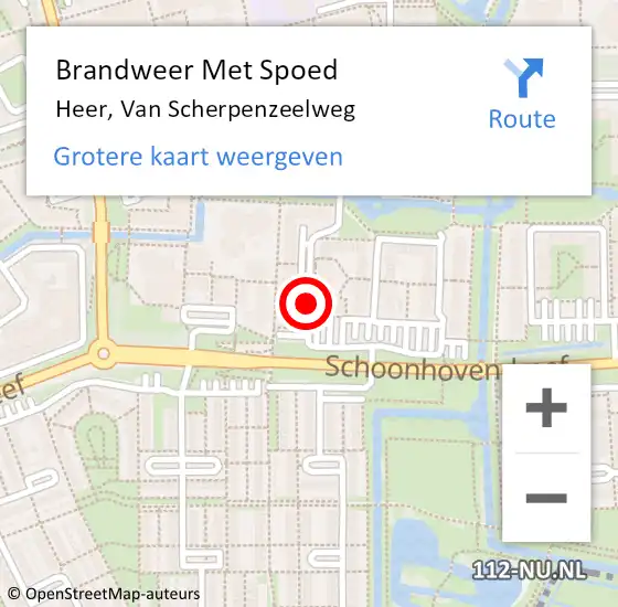 Locatie op kaart van de 112 melding: Brandweer Met Spoed Naar Heer, Van Scherpenzeelweg op 31 december 2013 14:10