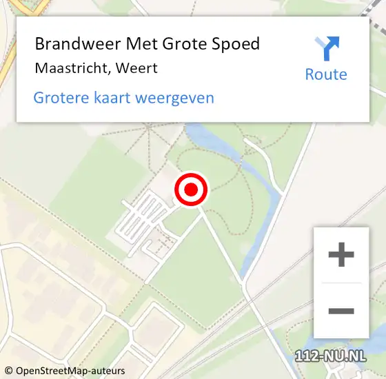 Locatie op kaart van de 112 melding: Brandweer Met Grote Spoed Naar Maastricht, Weert op 26 oktober 2016 19:36