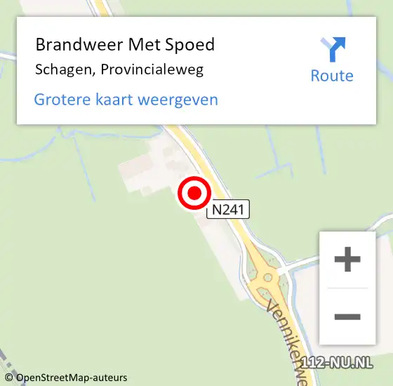 Locatie op kaart van de 112 melding: Brandweer Met Spoed Naar Haringhuizen, Provincialeweg op 8 november 2016 14:02
