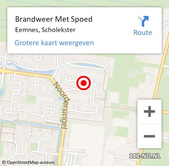 Locatie op kaart van de 112 melding: Brandweer Met Spoed Naar Eemnes, Scholekster op 20 november 2016 15:45