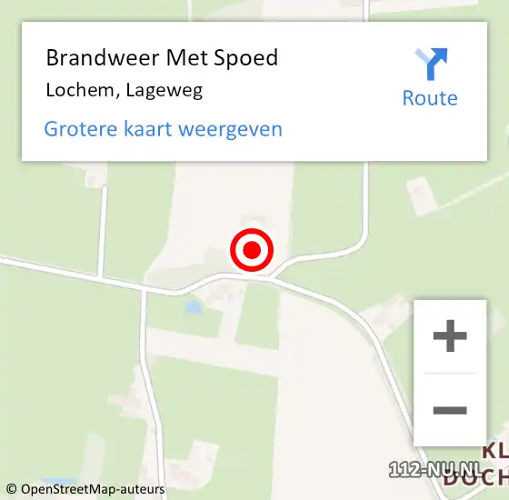 Locatie op kaart van de 112 melding: Brandweer Met Spoed Naar Lochem, Lageweg op 21 november 2016 19:37