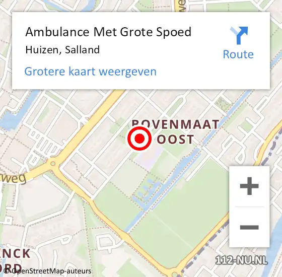 Locatie op kaart van de 112 melding: Ambulance Met Grote Spoed Naar Huizen, Salland op 3 januari 2014 09:44