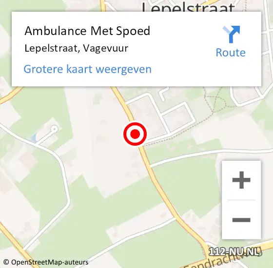 Locatie op kaart van de 112 melding: Ambulance Met Spoed Naar Lepelstraat, Vagevuur op 4 januari 2014 17:01