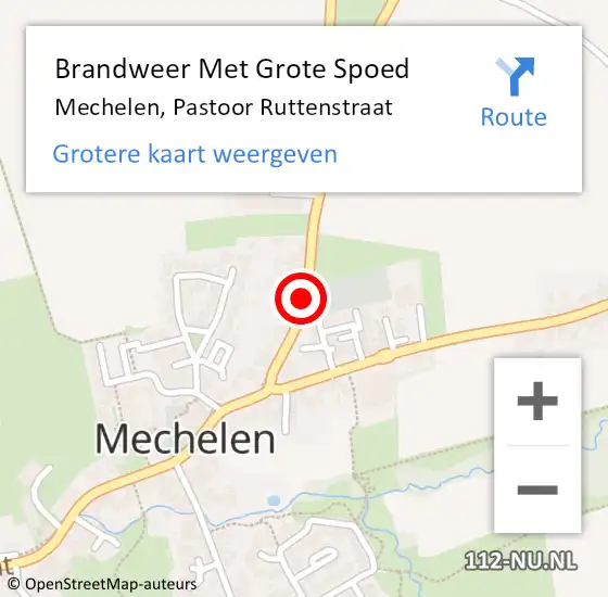 Locatie op kaart van de 112 melding: Brandweer Met Grote Spoed Naar Mechelen, Pastoor Ruttenstraat op 17 december 2016 08:02