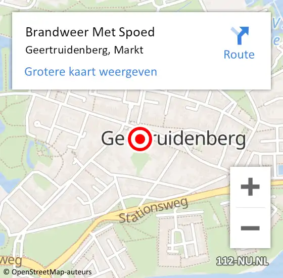 Locatie op kaart van de 112 melding: Brandweer Met Spoed Naar Geertruidenberg, Markt op 18 december 2016 22:17