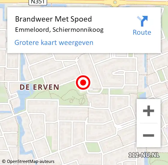 Locatie op kaart van de 112 melding: Brandweer Met Spoed Naar Emmeloord, Schiermonnikoog op 19 december 2016 21:10