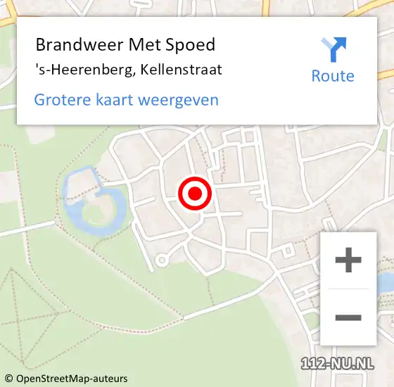 Locatie op kaart van de 112 melding: Brandweer Met Spoed Naar 's-Heerenberg, Brand op 27 december 2016 11:39