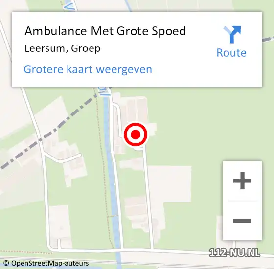 Locatie op kaart van de 112 melding: Ambulance Met Grote Spoed Naar Leersum, Groep op 30 december 2016 00:40