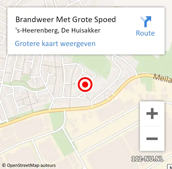 Locatie op kaart van de 112 melding: Brandweer Met Grote Spoed Naar 's-Heerenberg, De Huisakker op 31 december 2016 19:34