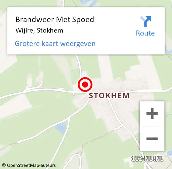 Locatie op kaart van de 112 melding: Brandweer Met Spoed Naar Wijlre, Stokhem op 2 januari 2017 19:56