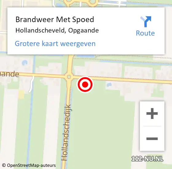 Locatie op kaart van de 112 melding: Brandweer Met Spoed Naar Hollandscheveld, Opgaande op 2 januari 2017 21:24