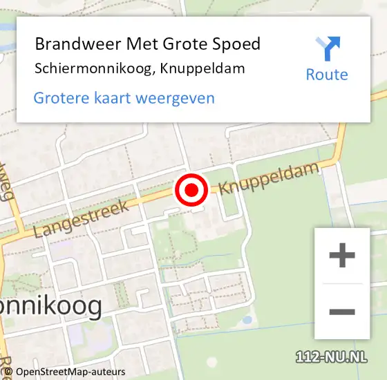 Locatie op kaart van de 112 melding: Brandweer Met Grote Spoed Naar Schiermonnikoog, Knuppeldam op 19 januari 2017 17:05