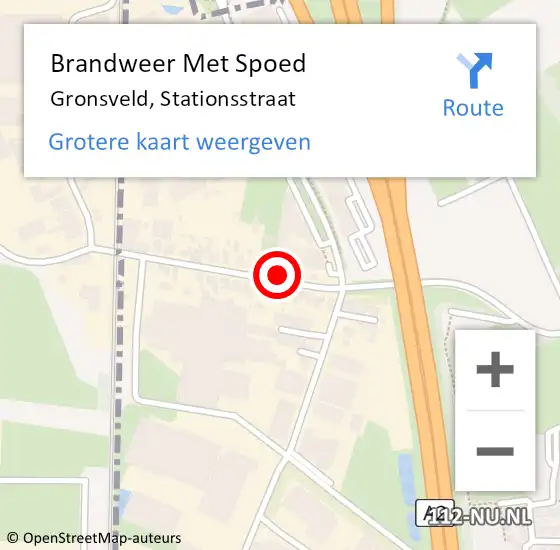 Locatie op kaart van de 112 melding: Brandweer Met Spoed Naar Gronsveld, Stationsstraat op 23 januari 2017 20:29