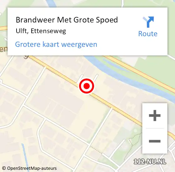 Locatie op kaart van de 112 melding: Brandweer Met Grote Spoed Naar Ulft, Ettenseweg op 25 januari 2017 11:26