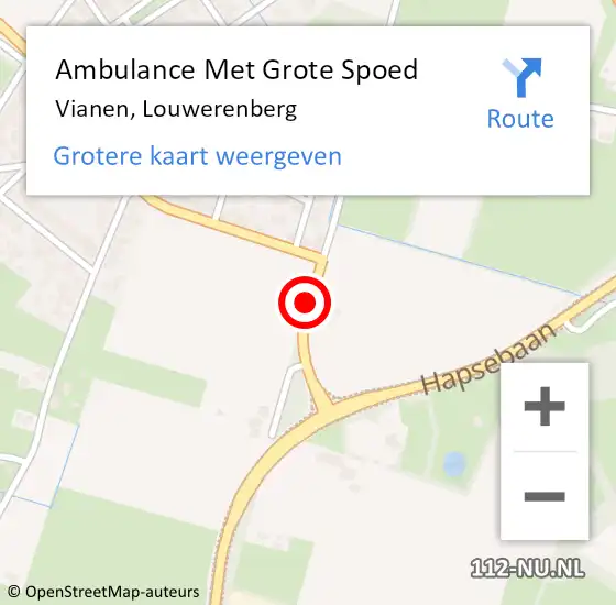 Locatie op kaart van de 112 melding: Ambulance Met Grote Spoed Naar Vianen, Louwerenberg op 27 januari 2017 07:30