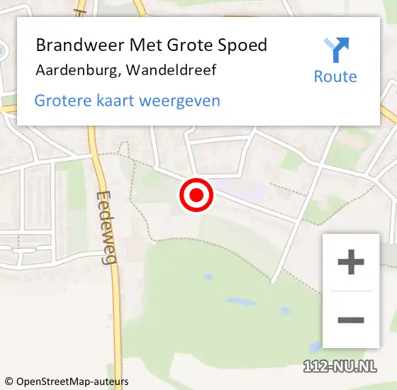 Locatie op kaart van de 112 melding: Brandweer Met Grote Spoed Naar Aardenburg, Wandeldreef op 8 februari 2017 23:36