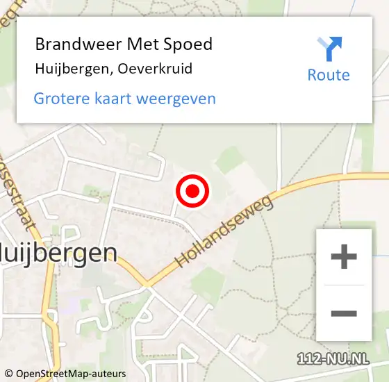 Locatie op kaart van de 112 melding: Brandweer Met Spoed Naar Huijbergen, Oeverkruid op 13 februari 2017 09:58