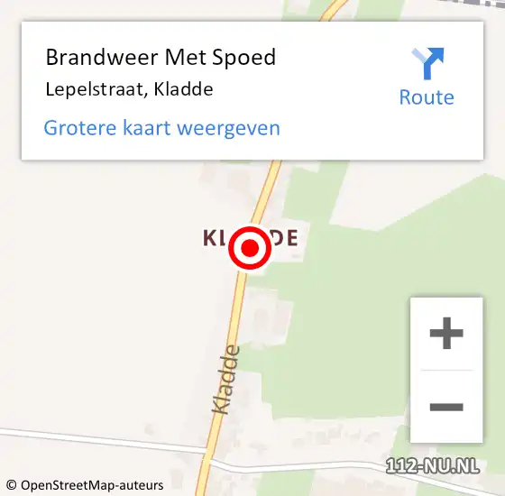 Locatie op kaart van de 112 melding: Brandweer Met Spoed Naar Lepelstraat, Kladde op 13 februari 2017 09:58