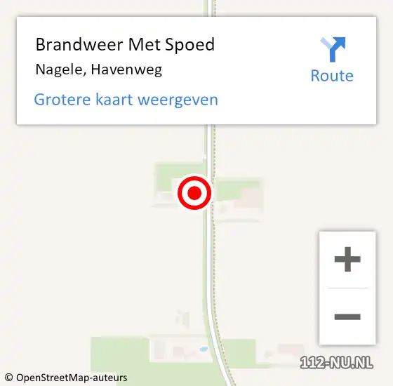 Locatie op kaart van de 112 melding: Brandweer Met Spoed Naar Nagele, Havenweg op 23 februari 2017 16:44