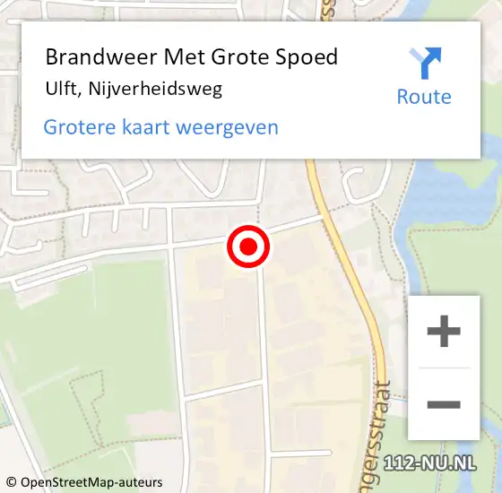 Locatie op kaart van de 112 melding: Brandweer Met Grote Spoed Naar Ulft, Nijverheidsweg op 28 februari 2017 16:41