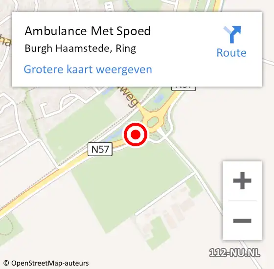 Locatie op kaart van de 112 melding: Ambulance Met Spoed Naar Burgh Haamstede, Ring op 1 maart 2017 17:00