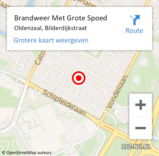 Locatie op kaart van de 112 melding: Brandweer Met Grote Spoed Naar Oldenzaal, Bilderdijkstraat op 2 maart 2017 13:16