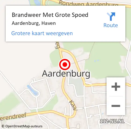 Locatie op kaart van de 112 melding: Brandweer Met Grote Spoed Naar Aardenburg, Haven op 13 maart 2017 10:53