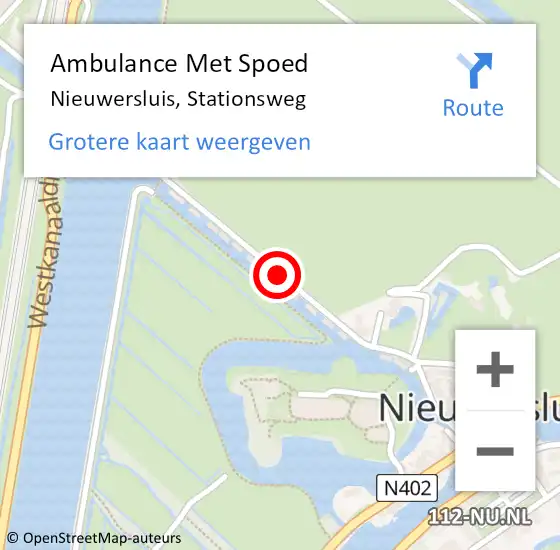 Locatie op kaart van de 112 melding: Ambulance Met Spoed Naar Nieuwersluis, Stationsweg op 22 maart 2017 11:46