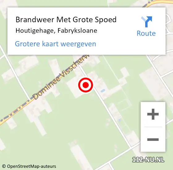 Locatie op kaart van de 112 melding: Brandweer Met Grote Spoed Naar Houtigehage, Fabryksloane op 22 maart 2017 12:17