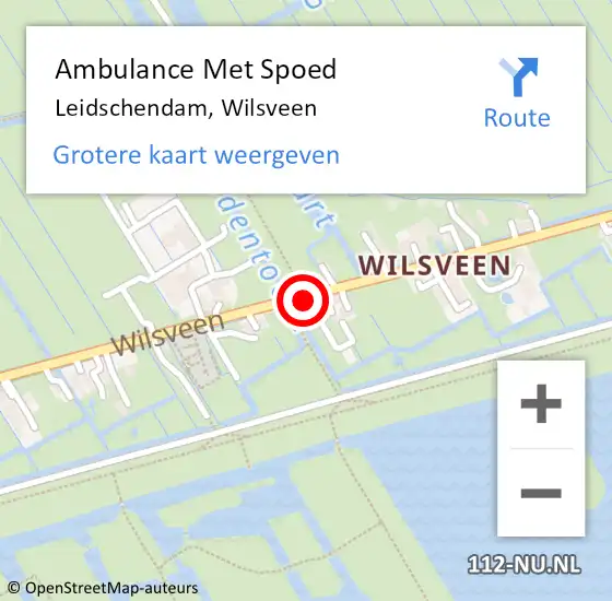 Locatie op kaart van de 112 melding: Ambulance Met Spoed Naar Leidschendam, Wilsveen op 24 maart 2017 19:37