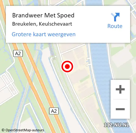 Locatie op kaart van de 112 melding: Brandweer Met Spoed Naar Breukelen, Keulschevaart op 25 maart 2017 08:22