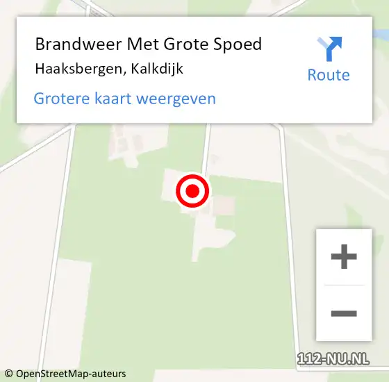 Locatie op kaart van de 112 melding: Brandweer Met Grote Spoed Naar Haaksbergen, Kalkdijk op 28 maart 2017 16:39