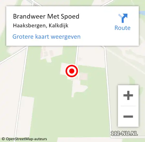 Locatie op kaart van de 112 melding: Brandweer Met Spoed Naar Haaksbergen, Kalkdijk op 28 maart 2017 17:05