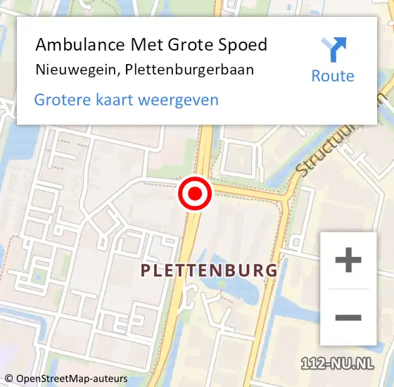 Locatie op kaart van de 112 melding: Ambulance Met Grote Spoed Naar Nieuwegein, Plettenburgerbaan op 28 maart 2017 20:55