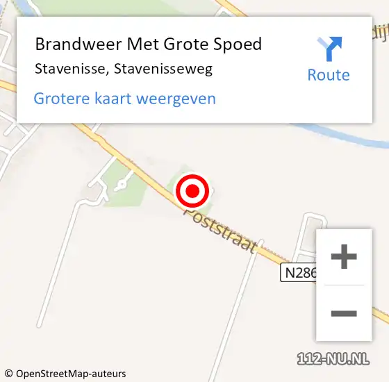 Locatie op kaart van de 112 melding: Brandweer Met Grote Spoed Naar Stavenisse, Stavenisseweg op 31 maart 2017 17:32