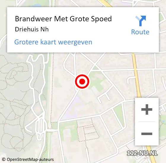 Locatie op kaart van de 112 melding: Brandweer Met Grote Spoed Naar Driehuis Nh op 12 april 2017 15:43