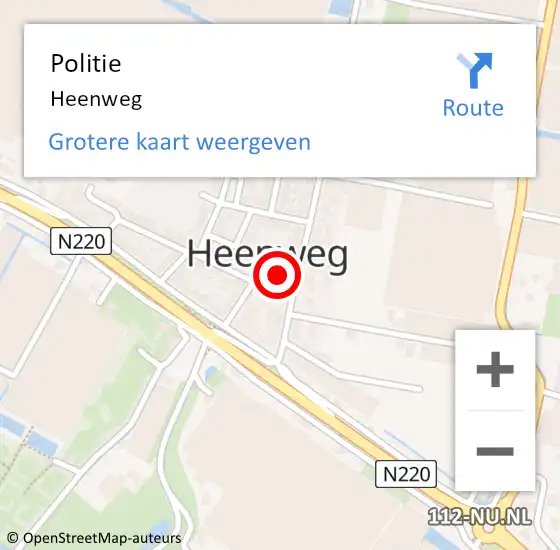 Locatie op kaart van de 112 melding: Politie 's-Gravenzande, Heenweg op 17 januari 2014 07:16