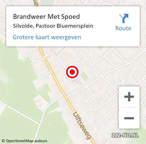 Locatie op kaart van de 112 melding: Brandweer Met Spoed Naar Silvolde, Pastoor Bluemersplein op 27 april 2017 16:34