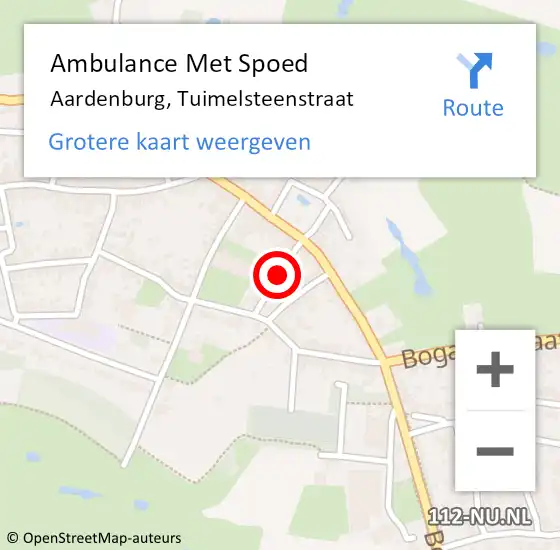 Locatie op kaart van de 112 melding: Ambulance Met Spoed Naar Aardenburg, Tuimelsteenstraat op 3 mei 2017 21:15