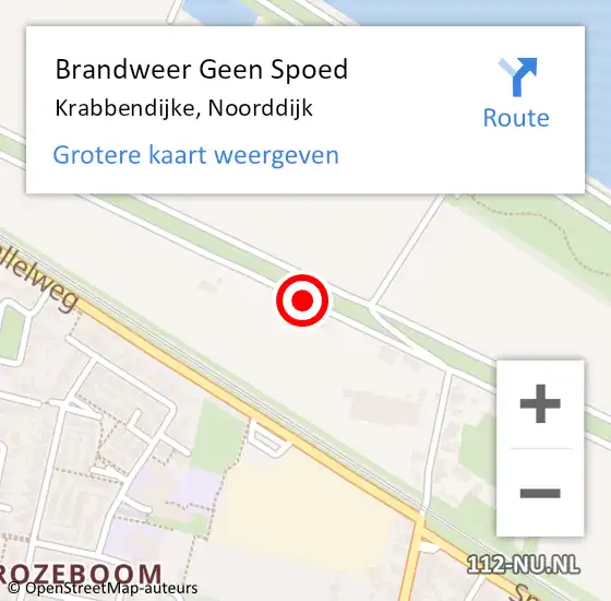 Locatie op kaart van de 112 melding: Brandweer Geen Spoed Naar Krabbendijke, Noorddijk op 19 september 2013 18:36