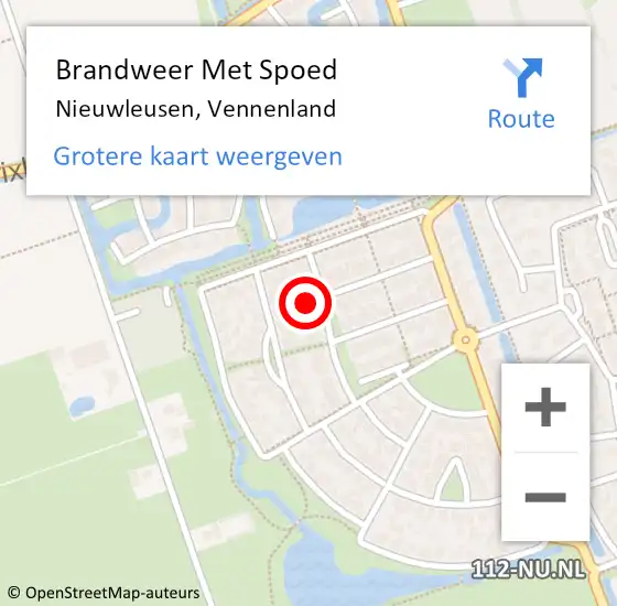 Locatie op kaart van de 112 melding: Brandweer Met Spoed Naar Nieuwleusen, Vennenland op 4 mei 2017 02:38